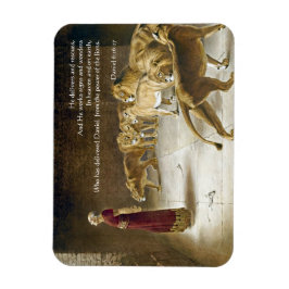 Daniel i den Lejona Bible Art Scripture Magnet