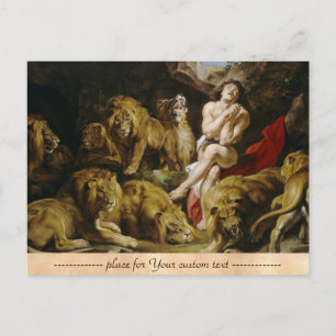 Daniel i den Lejona Peter Paul Rubens färg Vykort