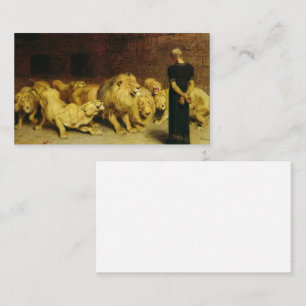Daniel i Lejon Den, 1872 av Briton Riviere Visitkort