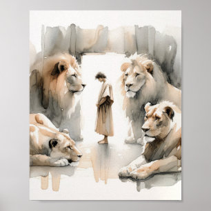 Daniel i Lejon Den, Digital Print, Sketches, Poster