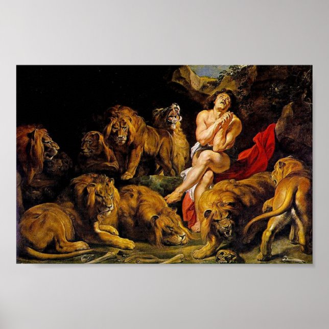 Daniel i lejon den poster (Framsidan)