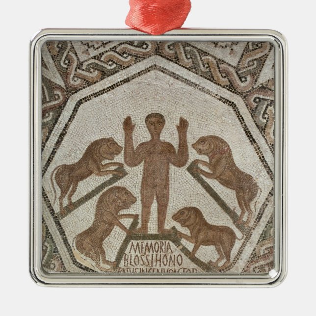 Daniel i lejon håla julgransprydnad metall (Framsidan)