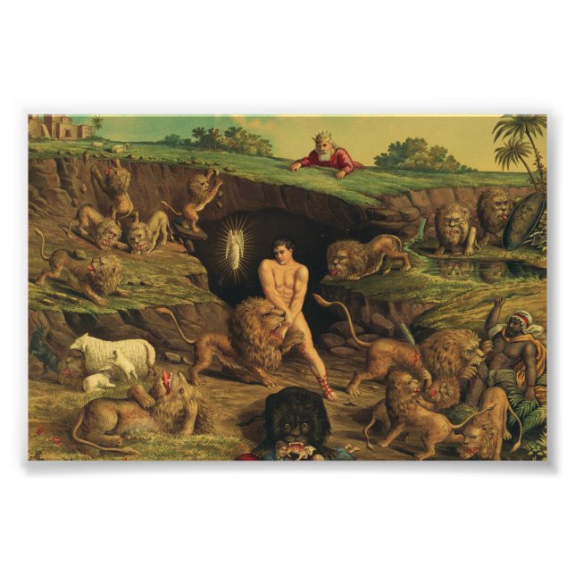 Daniel i Lejonen Den Fototryck (Framsidan)