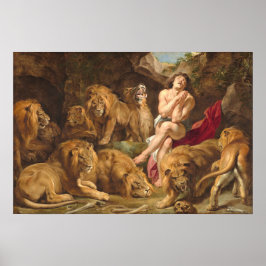 Daniel i Lejonen - Rubens Fine Art Poster