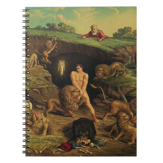 Daniel i lejongropen anteckningsbok (Framsidan)