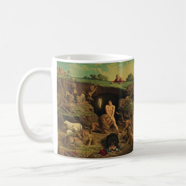 Daniel i lejongropen kaffemugg (Vänster)