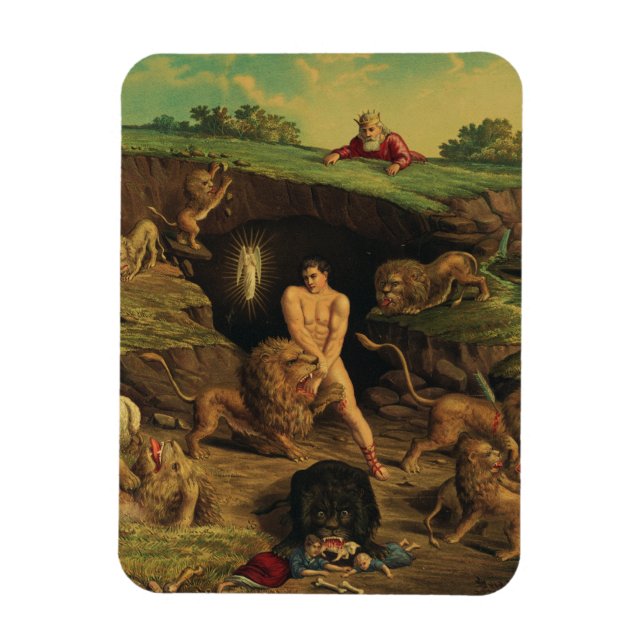 Daniel i lejongropen magnet (Vertikal)