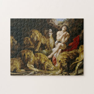Daniel i lion'sens håla Peter Paul Rubens målar Pussel