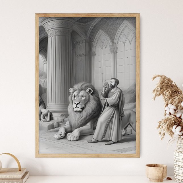 Daniel in the Lions_ Den, Daniel 6, King Darius an Poster (Skapare uppladdad)