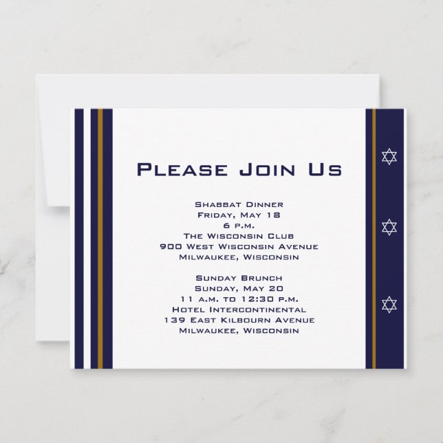 Daniel Jake Anpassningsbar Event Card Inbjudningar (Framsida)