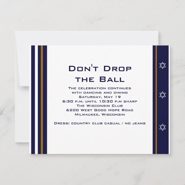 Daniel Jake Anpassningsbar Inbjudningar (Framsida)