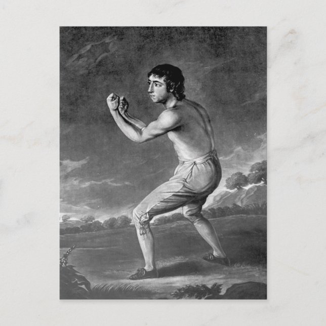 Daniel Mendoza, graverad av Henry Kinsbury, 1789 Vykort (Framsida)