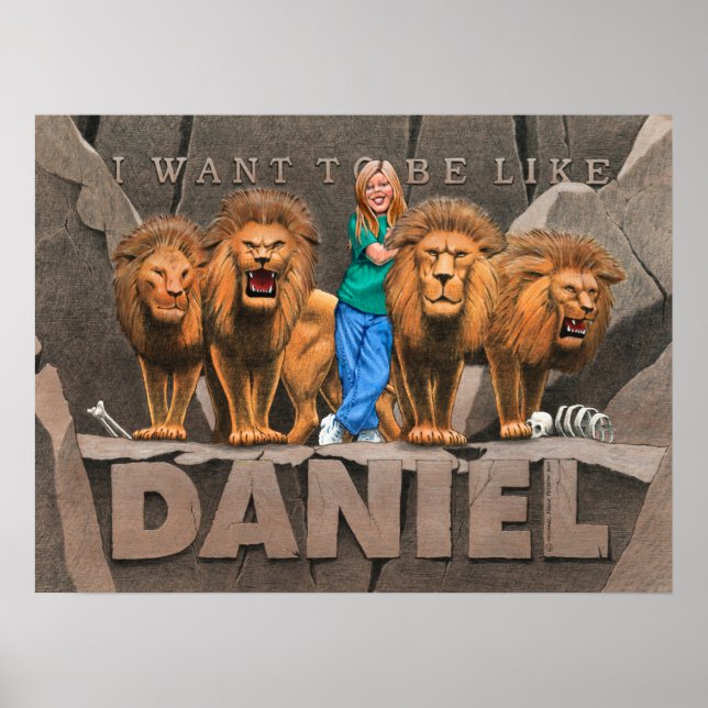 Daniel och Lejona's Den - Girl Poster (Framsidan)