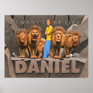 Daniel och lion'sens håla - pojke poster