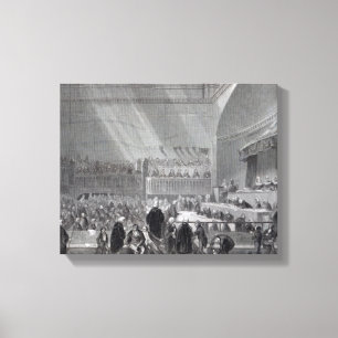 Daniel O'Connell stå försök i 1844 Canvastryck