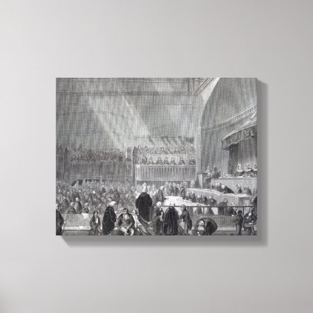 Daniel O'Connell står inför rätta 1844 Canvastryck (Framsida)