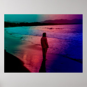 Daniel på Playa Negra, Puerto Viejo Poster