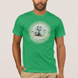 DANIEL peptid, kattdesign med egen text T Shirt