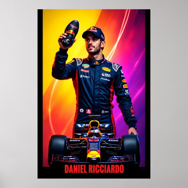 Daniel Ricciardo Formula One Racing Champion Poster (Framsidan)