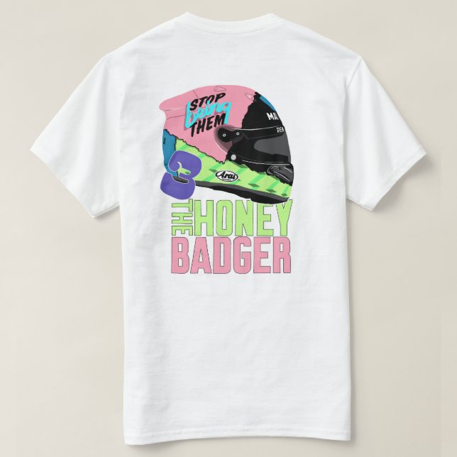 Daniel Ricciardo T-shirt | Sluta vara deras hjälm (Design baksida)