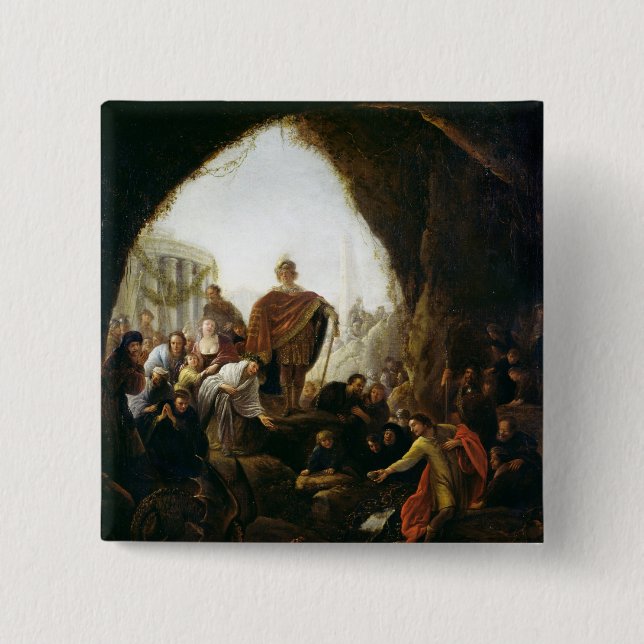 Daniel som dödar draken av baalen knapp (Framsida)