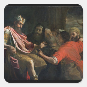 Daniel som först tolkar Nebuchadnezzars dröm ( Fyrkantigt Klistermärke