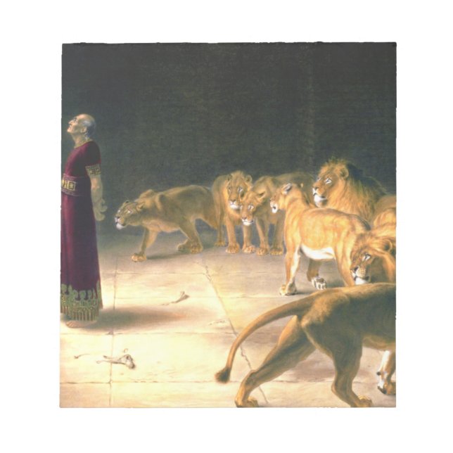 Daniel Svar på Kung i Lejon Den Briton Riviere Anteckningsblock (Framsida)