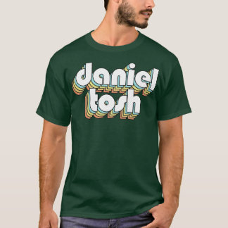 Daniel Tosh Retro Regbow Typography Faded Stil T Shirt