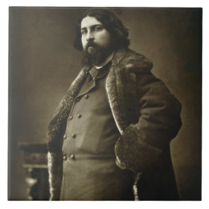 Daniel Vierge (1851-1904), från 'Galerie Contempo Kakelplatta