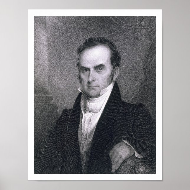 Daniel Webster (1782-1852) (engrave) Poster (Framsidan)