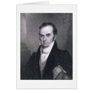 Daniel Webster (1782-1852) (gravyr) Hälsningskort