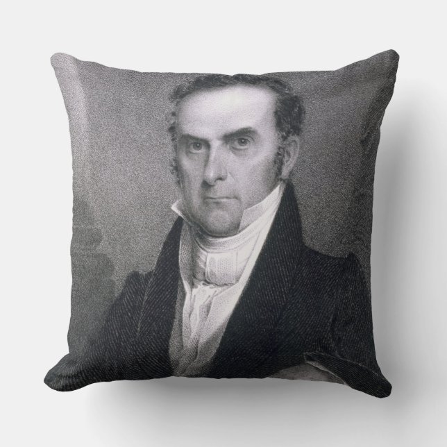 Daniel Webster (1782-1852) (gravyr) Kudde (Framsida)