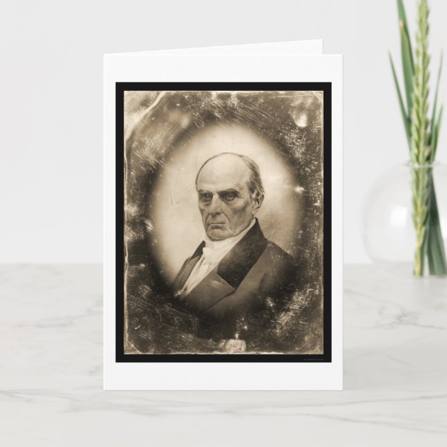 Daniel Webster Daguerreotype 1845 Kort (Framsida)