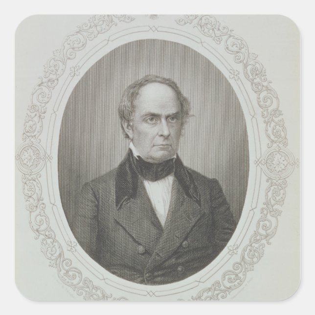 Daniel Webster Fyrkantigt Klistermärke (Framsida)