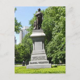 Daniel Webster Statue Central Park NY vykort