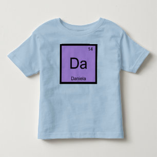 Daniela Namn Kemi Element Periodiska Systemet T-shirt