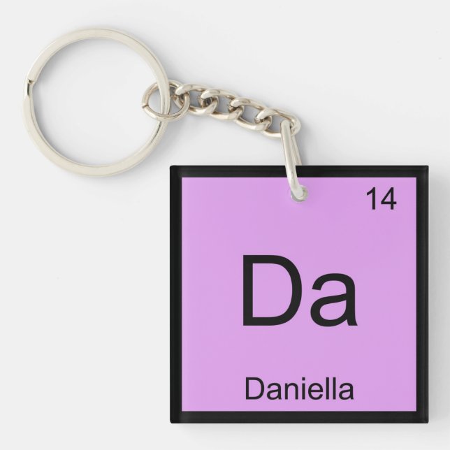 Daniella Namn Kemiskt Element Periodiska Systemet (Framsidan)