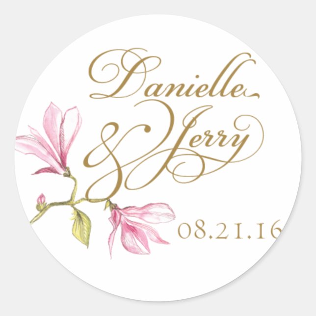 Danielle & Jerry Stickers Runt Klistermärke (Framsida)