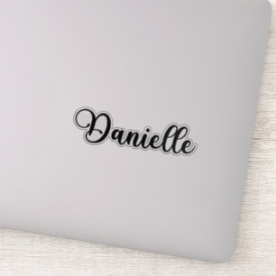 Danielle Namn - Handskriftlig calligrafi Klistermärken