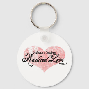 Danielle och Jennifer radikal kärlek Keychain Nyckelring