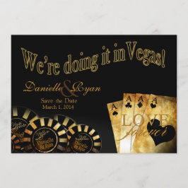 Danielle & Ryan Las Vegas Lyxbröllop Inbjudningar
