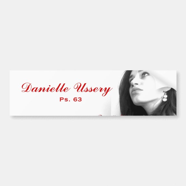 Danielle Ussery promo Bildekal (Framsidan)