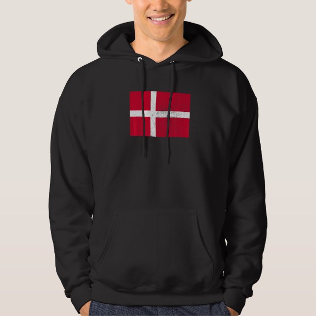 Danish Denmark Flag Pride Danish Flag  1 Hoodie (Framsida)