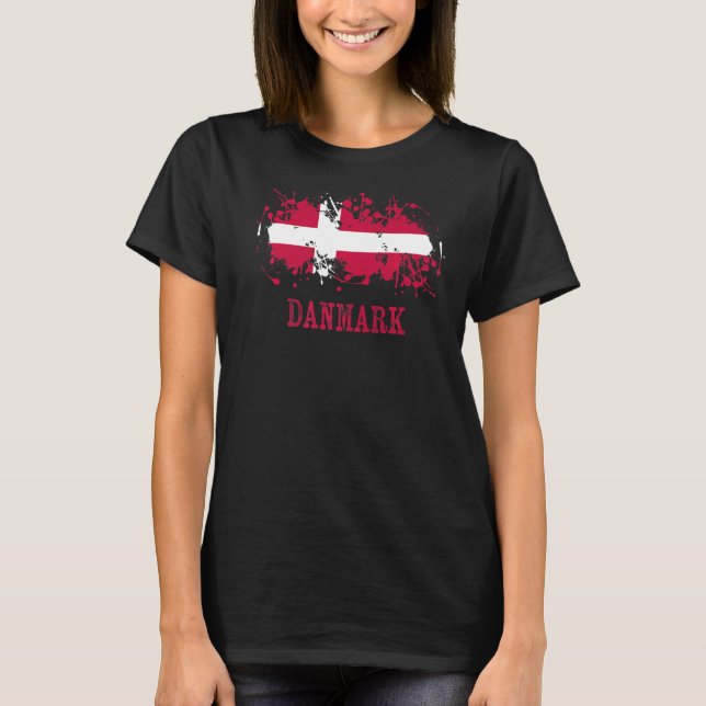Danish enthusiasts for Danmark and Denmark T Shirt (Framsida)