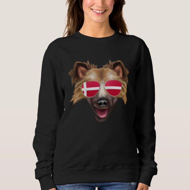 Danish Flag Australian Cattle Dog Dog Denmark Pock T Shirt (Framsida)