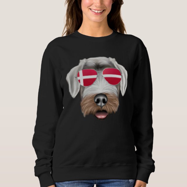 Danish Flag Chinese Shar Pei Dog Denmark Pocket T Shirt (Framsida)