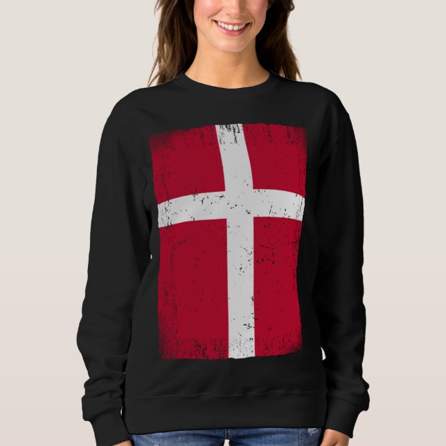 Danish Flag Denmark T Shirt (Framsida)