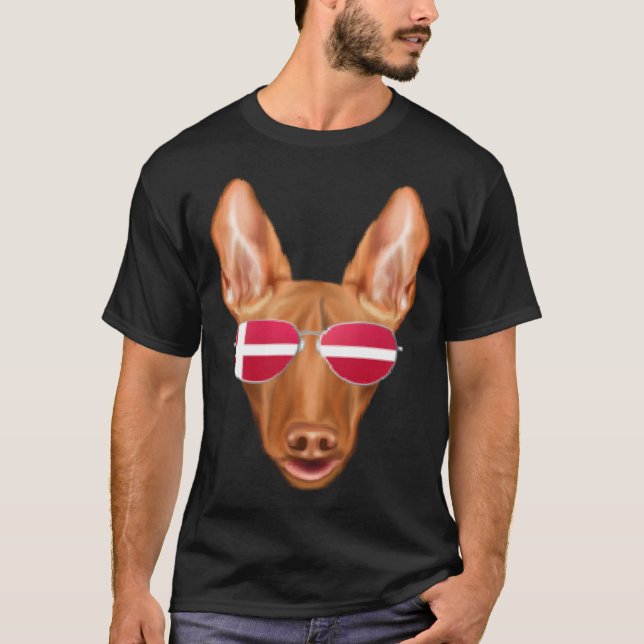 Danish Flag Old English Sheepdog Dog Denmark Pocke T Shirt (Framsida)