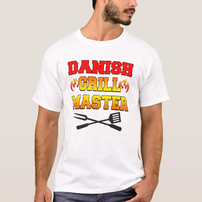 Danish Grill Master T Shirt (Framsida)
