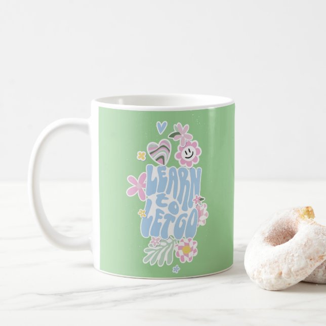 DANISH PASTEL RETRO LEARN TO LET GO KAFFEMUGG (Med munk)
